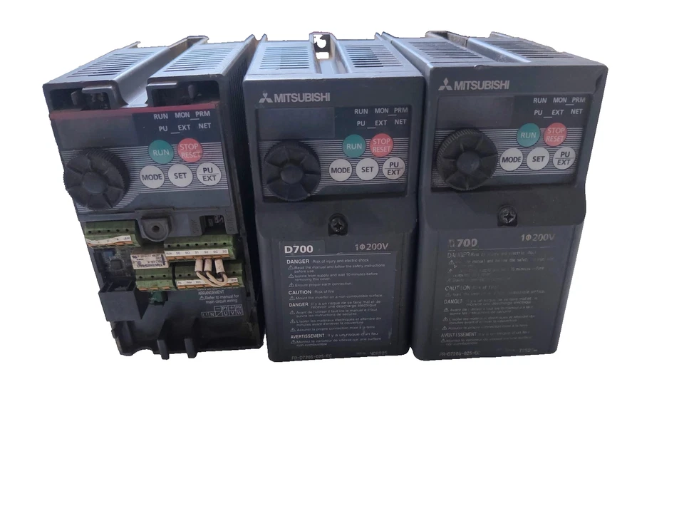 MITSUBISHI FR-D720S-025-EC INVERTER LOT OF 3 PCS TESTED OK